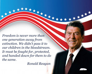 Ronald Reagan Quotes On Freedom Ronald reagan on freedom