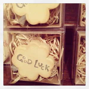 East Of India Good Luck 4 Leaf Clover In Gift Box