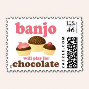 Funny Chocolate Banjo Music Gift