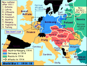 Countries created after WW1