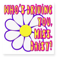 Driving Miss Daisy Square Sticker 3