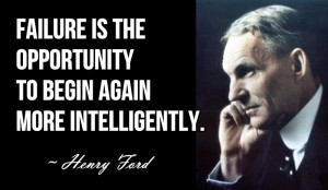 ... is the opportunity to begin again more intelligently.