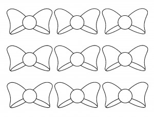 Hair Bow Coloring Page I then printed these bows out