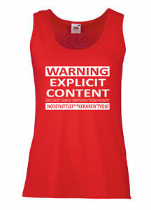 Womens-Funny-Sayings-Slogans-Explicit-Content-Tank-Top-Vest-On-FOTL ...