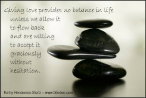 Importance of love in balance