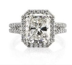 15ct Radiant Cut Diamond Engagement Ring More