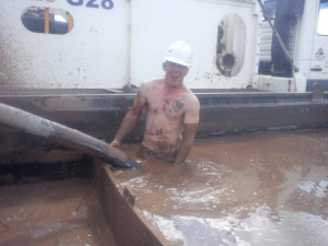 You might be a roughneck if you go for a swim in mud and lose your ...