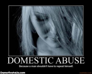 woman is physically abusing a man. What should the man do?