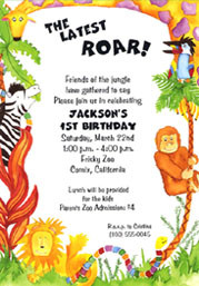 ... Party Invitations on Wording Samples For Jungle Party Invitations Sk45