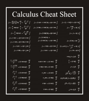 Calculus Cheat Sheet Math Geek T-shirt