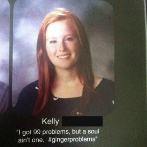 This is fabulous! Best Senior yearbook quote ever!