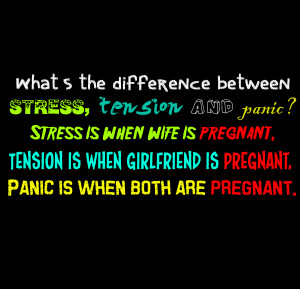 Funny-Quote-On-Difference-Between-Stress-Panic-And-Tension-With ...