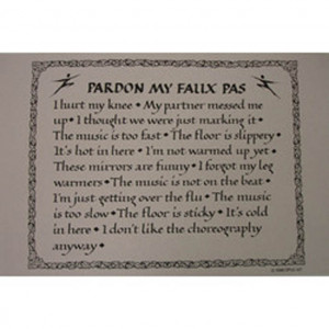 PARDON MY FAUX PAS POSTERS PKG/12
