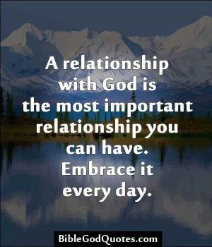 How is your relationship with God?