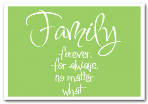 Show details for Family Quote Family Forever For Always Lime Green