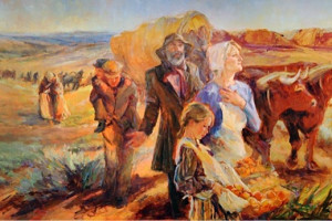 ... depicts the voyage of Swiss Mormon pioneers (courtesy Julie Rogers