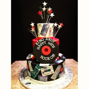 Rock Roll Birthday Cake Cakes