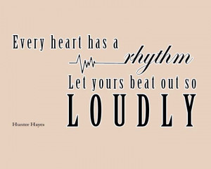 Invisible- Hunter Hayes; Simple typographical quote