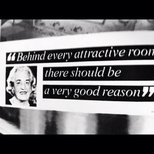 ... there should be a very good reason