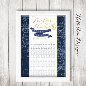 Wedding Guest Book navy Nautical wedding vintage by HelloAm # ...