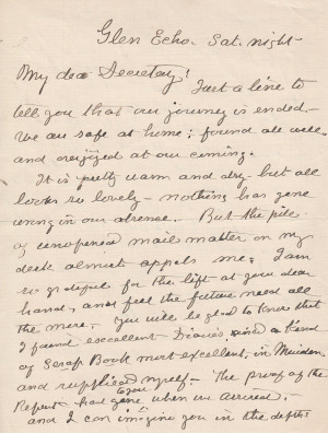 Clara Barton Signed / Autographed Letter