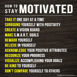 Stay on track and always stay motivated!