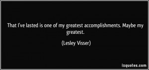 More Lesley Visser Quotes