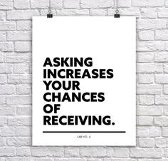 ... your chances of Receiving. 