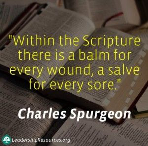 Within the Scripture there is a balm for every wound, a salve for ...