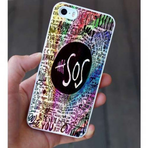 - iPhone 5/5s Case,5 Seconds Of Summer Collage quote For iPhone 5/5s ...