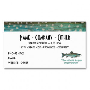 Greenland Char Fishing Business Cards