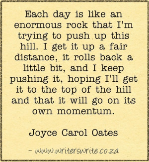 Writing Quote – Joyce Carol Oates