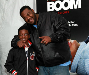 actor grizzwald grizz chapman and son christian chapman attended the ...