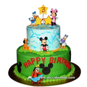 ... Cakes / Birthday Cakes / (1193) Mickey Mouse and Friends Birthday Cake