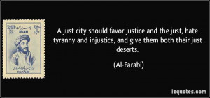 just city should favor justice and the just, hate tyranny and ...