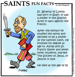 Saints Fun Facts for St. Ignatius Loyola