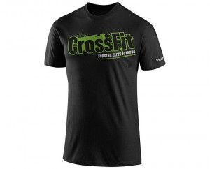 CROSSFIT Coach Quote Strength Workout Tee | Reebok | Black