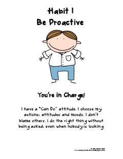 Habit 1: Be Proactive