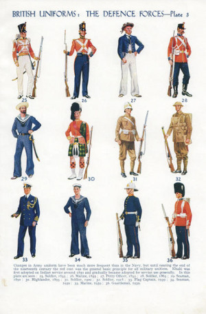 images of book plate featuring british military uniforms Wallpaper