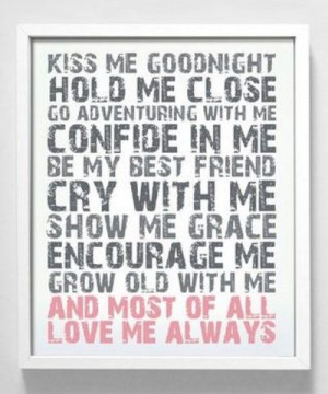 Kiss me goodnight / inspiring quotes and sayings - Juxtapost