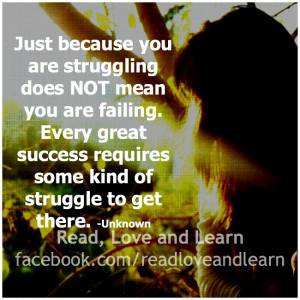 Just because you are struggling…