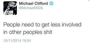 michael clifford, quote, twitter, wise, words