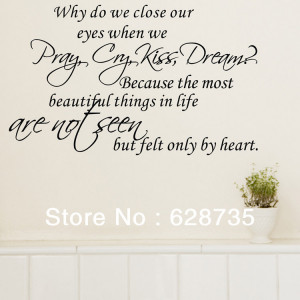 ... heart family wall quotes lettering art words home wall decor stickers