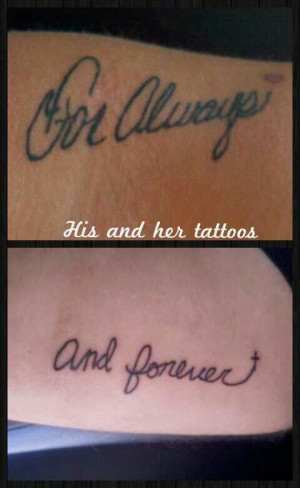 His and her tattoos