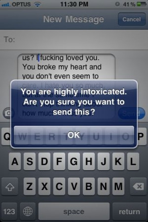 Don’t Send Drunk Texts! @ChristyWrites