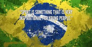 Sport is something that is very inspirational for young people.”