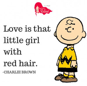 Charlie Brown Red Hair Quote