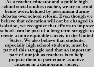 Education for Social Change: From Theory to Practice