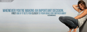 Jillian Michaels Important Decisions Quote Picture