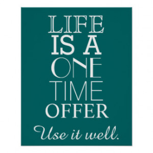 Inspirational LIFE Quote Poster - Personalize